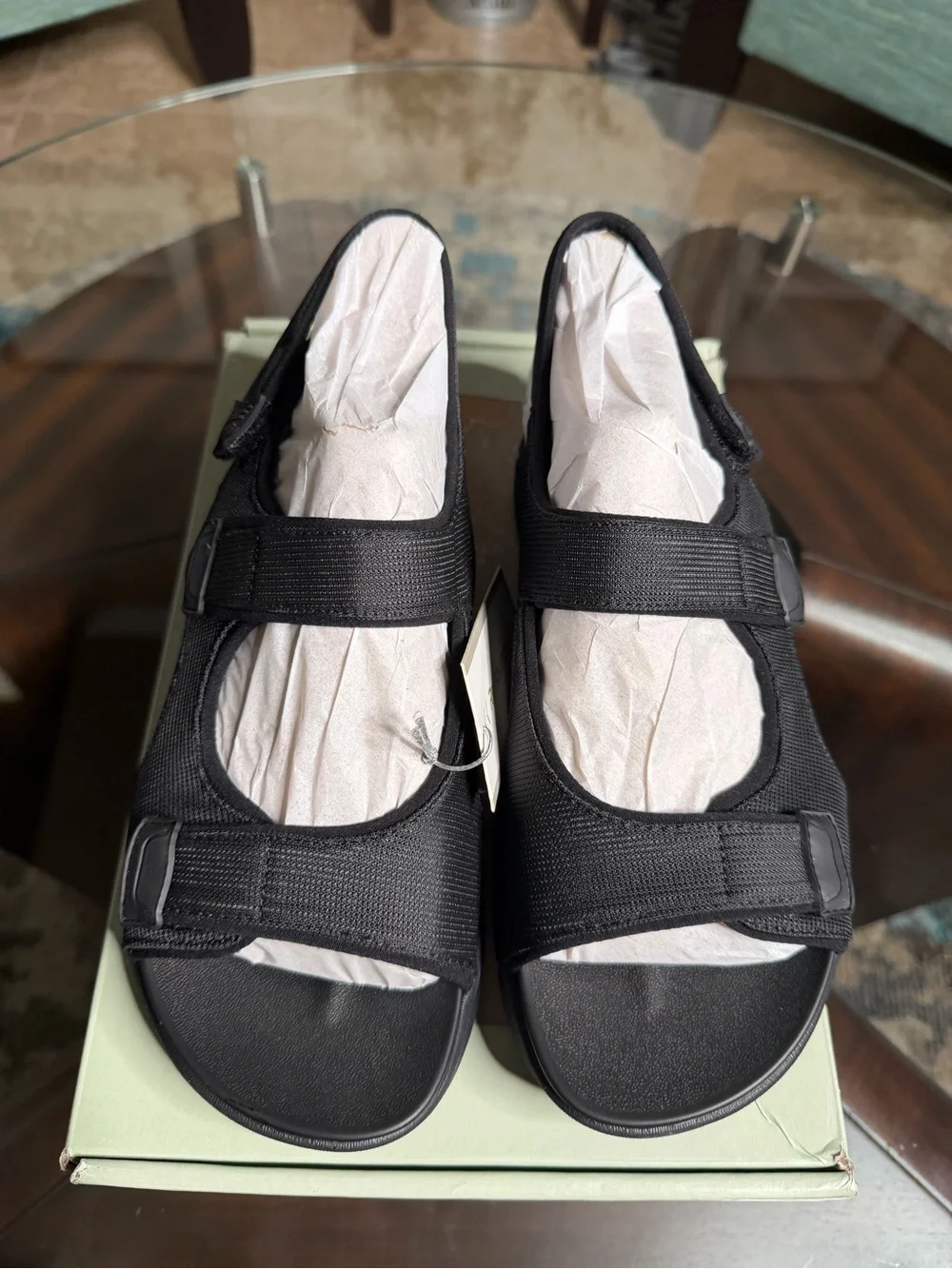 Alegria by PG Lite Sandie ReBounce Comfort Sandals Black Sz 10 NWT!